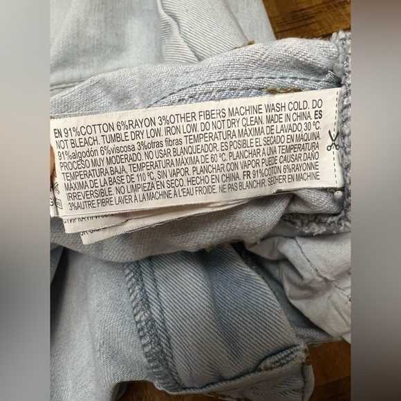 Forever 21 Mini Jean Skirt Distressed, medium - Picture 5 of 5